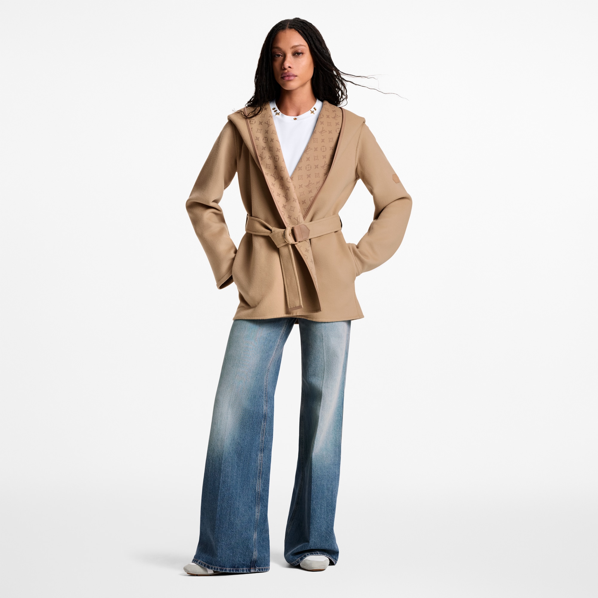 Belted Short Wrap Pea Coat - Ready-to-Wear | LOUIS VUITTON